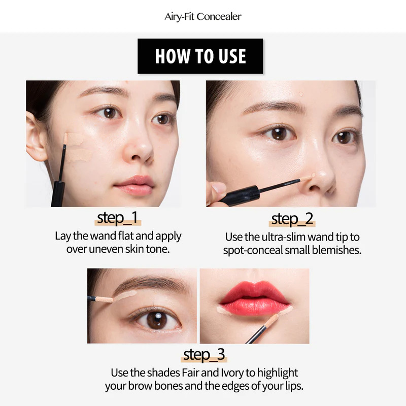 Kill Cover Airy-Fit Concealer #02 (No Box) 3g  คอนซีลเลอร์ ปกปิดแบบ Air Fit เบาสบายผ่านการยึดเกาะแบบบางที่ไม่จับตัวเป็นก้อน เกลี่ยง่าย ติดแน่นสนิท 