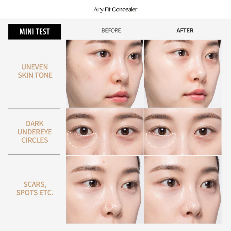 Kill Cover Airy-Fit Concealer #02 (No Box) 3g  คอนซีลเลอร์ ปกปิดแบบ Air Fit เบาสบายผ่านการยึดเกาะแบบบางที่ไม่จับตัวเป็นก้อน เกลี่ยง่าย ติดแน่นสนิท 